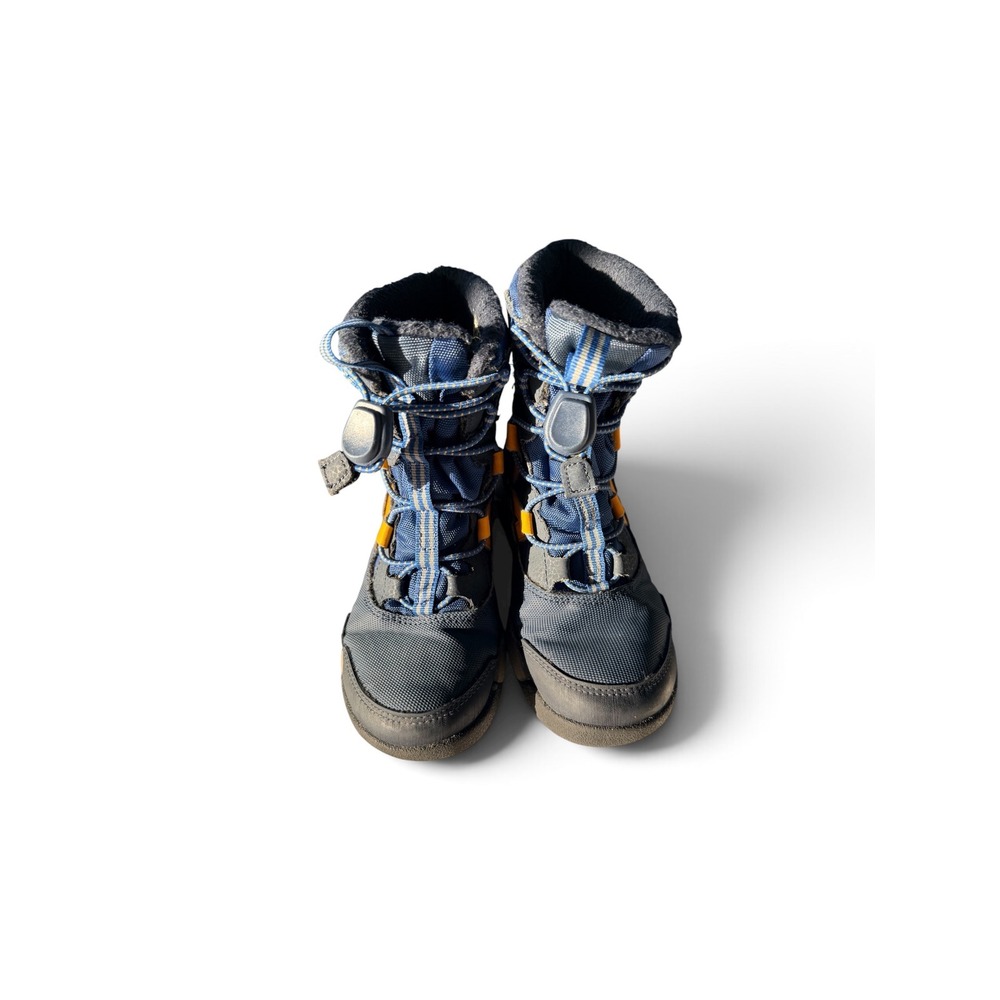 Merrell Snow Crush 2.0 Waterproof Winter Boots Navy Orange Boys 12M MK263114